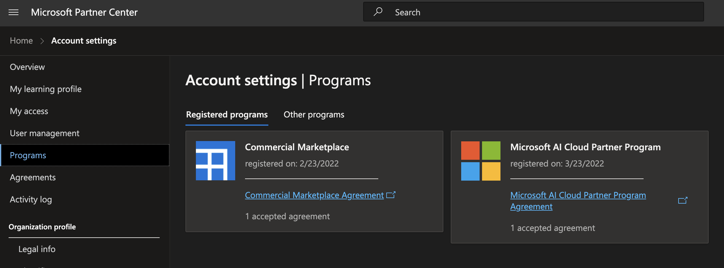 Commercial Marketplace and Microsoft AI Cloud Partner Program enrollment