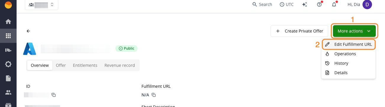 Edit Fulfillment URL in the Fours Console