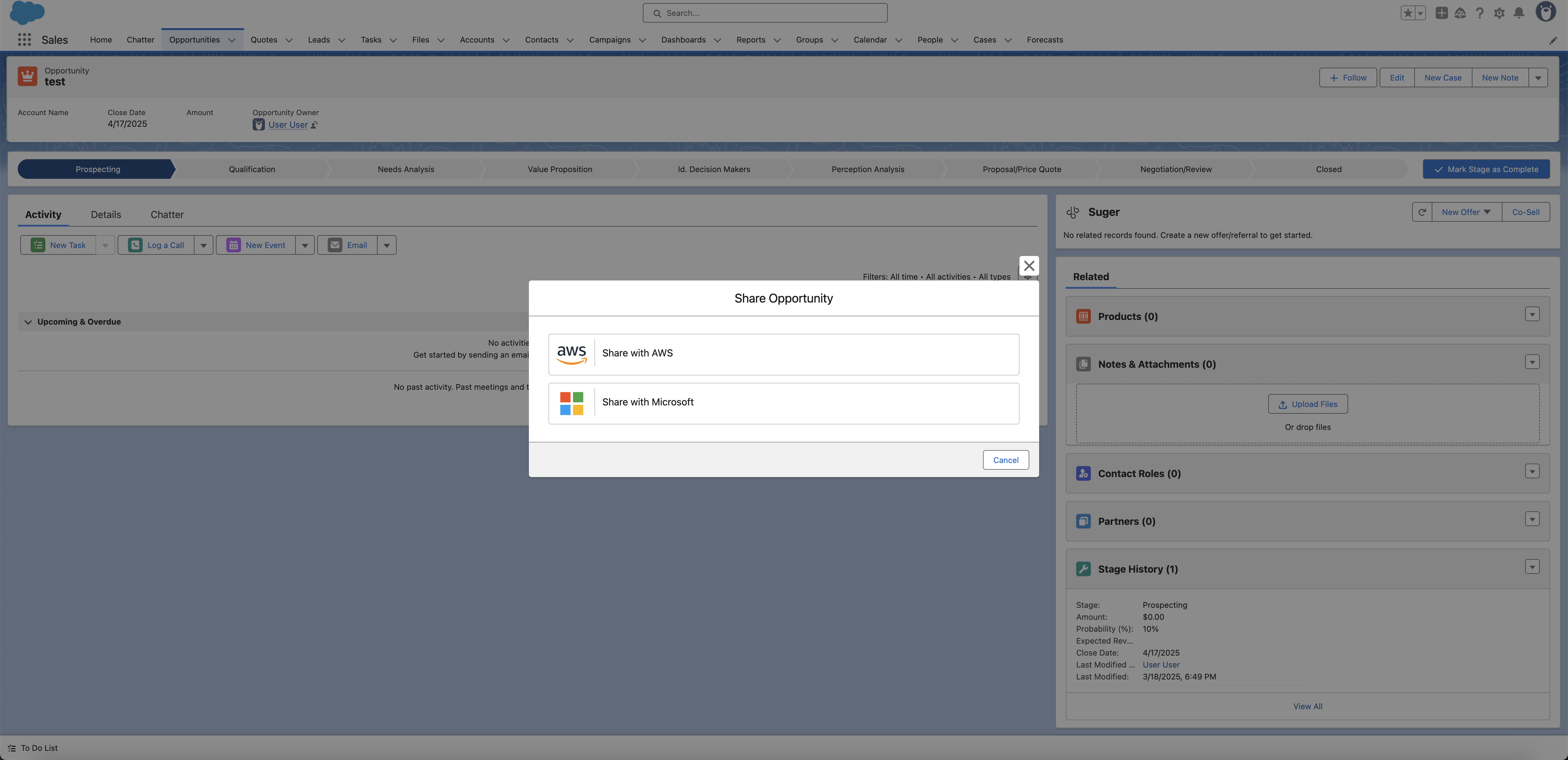 Cloud partner selector for a new co-sell referral